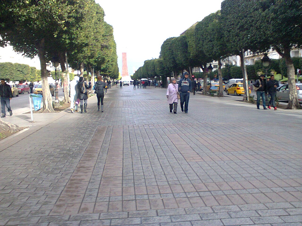 Avenue Habib Bourguiba à Tunis